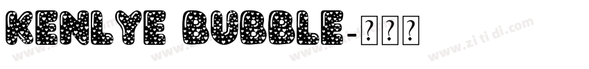 Kenlye Bubble字体转换